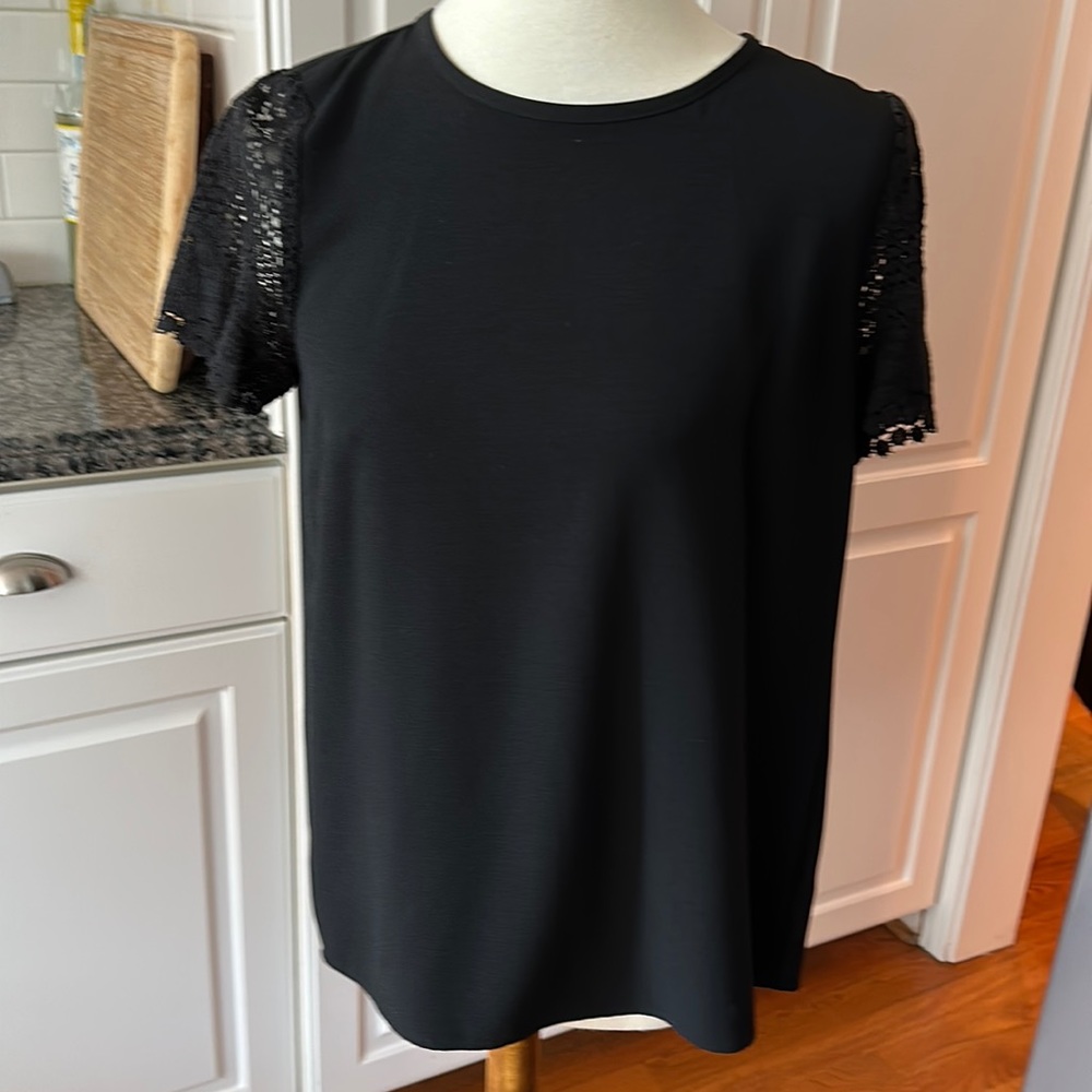 Michael Kors black top, size small.